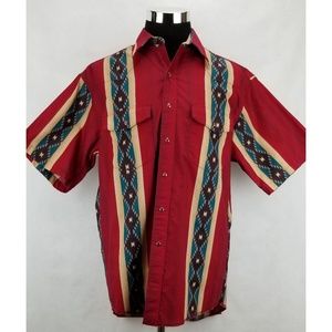 VTG Wrangler Western Shirt Pearl Snap Cowboy Shirt
